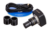 Amscope SM-2T-5M 7X - 45X Trinocular Stereo Zoom Microscope with Dual Halogen Lights and 5MP Camera New