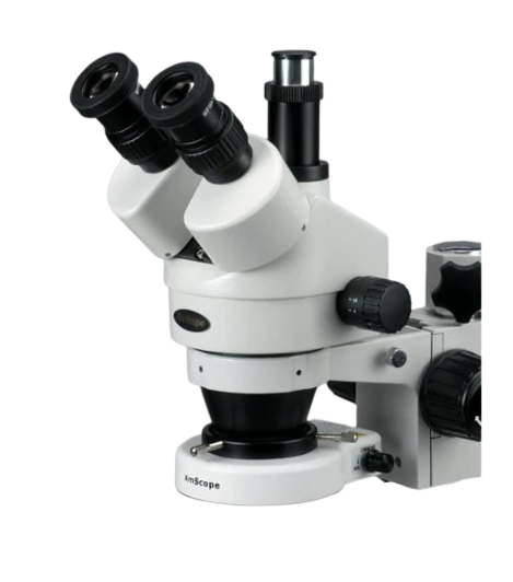 Amscope SM-3T-80S 7X - 45X Trinocular Zoom Stereo Microscope with 80 LED Light New