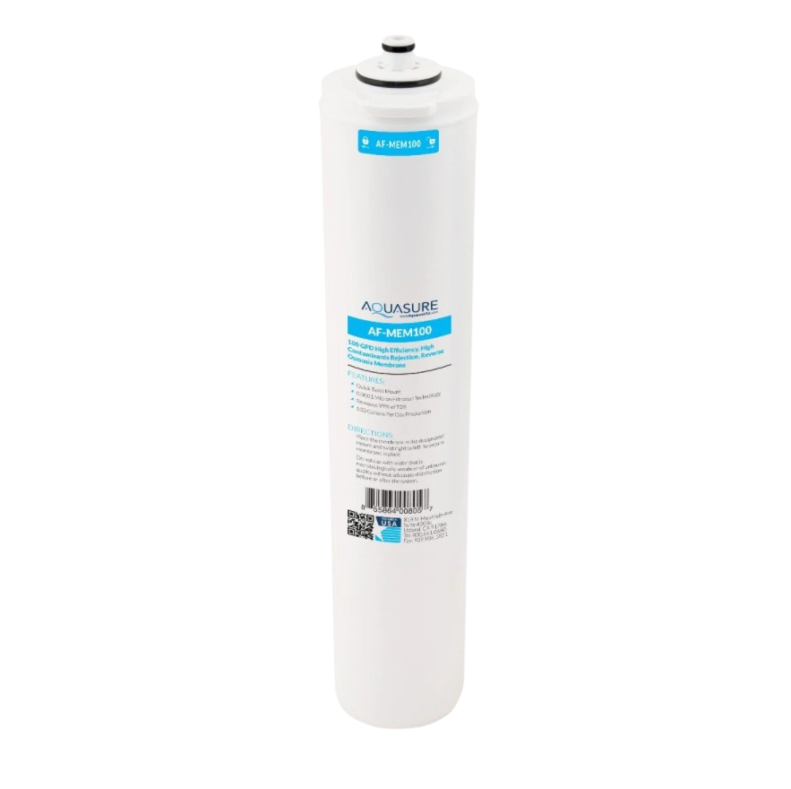 Aquasure AF-MEM100 Premier Series 3rd Stage 100 GPD High Performance Quick Twist Reverse Osmosis Water System Membrane New