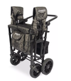 WonderFold W4 Luxe Push/Pull 4-Passenger Quad Stroller Wagon Green Camo New
