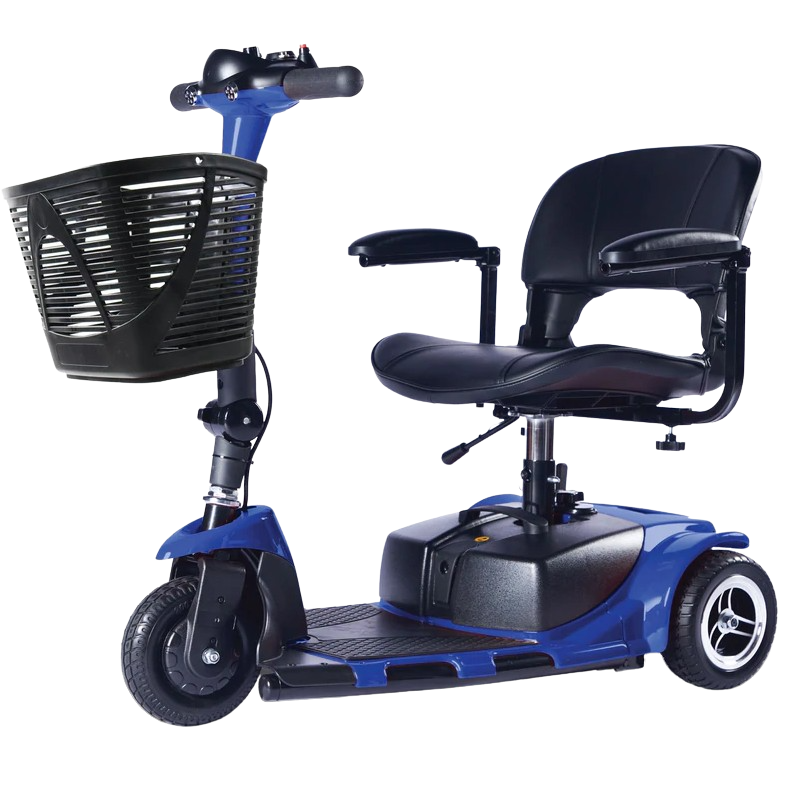 Zip'r Roo 3 Wheel Travel Mobility Scooter Blue Open Box