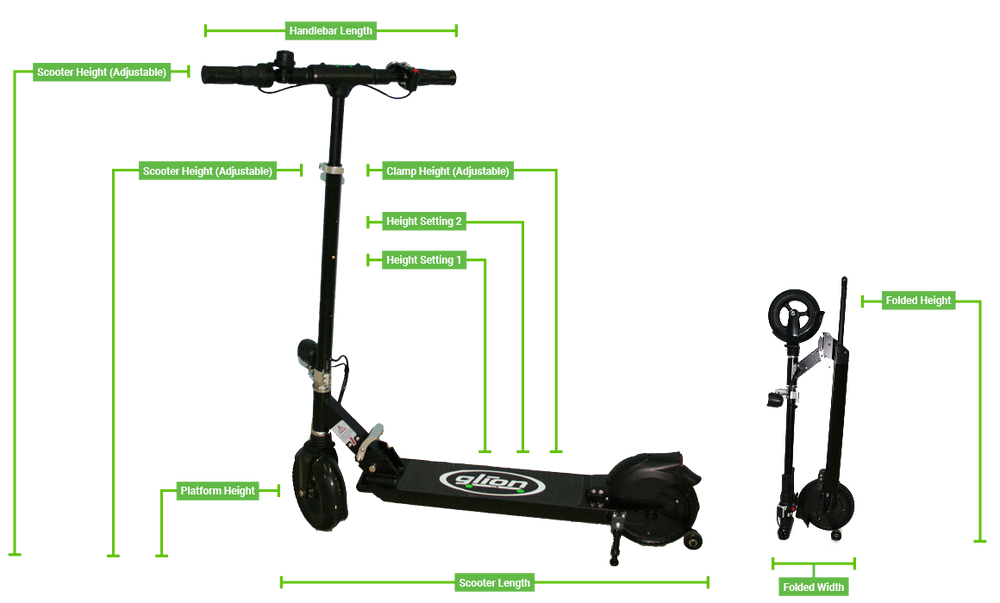 Glion dolly foldable commuter electric outlet scooter