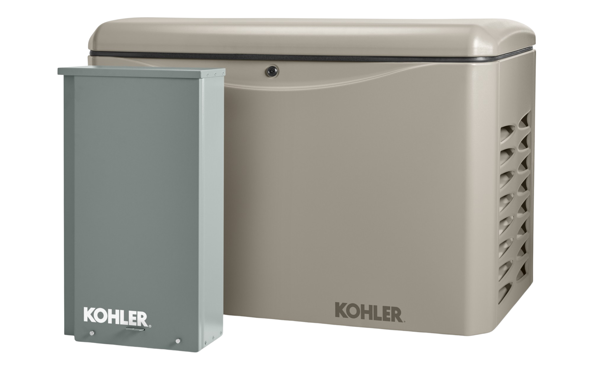 Kohler 20RCAL-200SELS 20KW Standby Generator Air Cooled with 200 Amp Automatic Transfer Switch and OnCue Plus Switch New