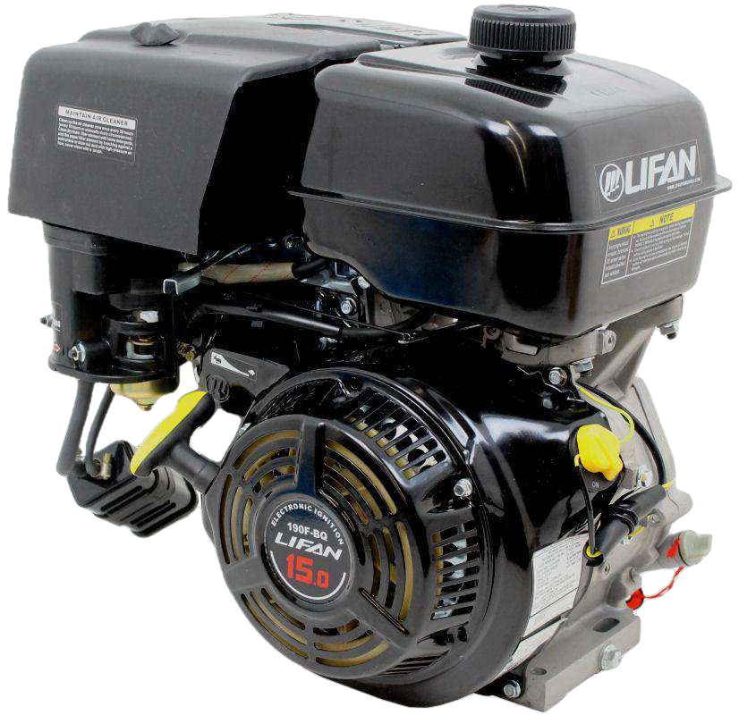 Lifan LF190F-BDQC 15 HP 420cc 4-Stroke OHV Gas Engine with Electric Start, 18 Amp New