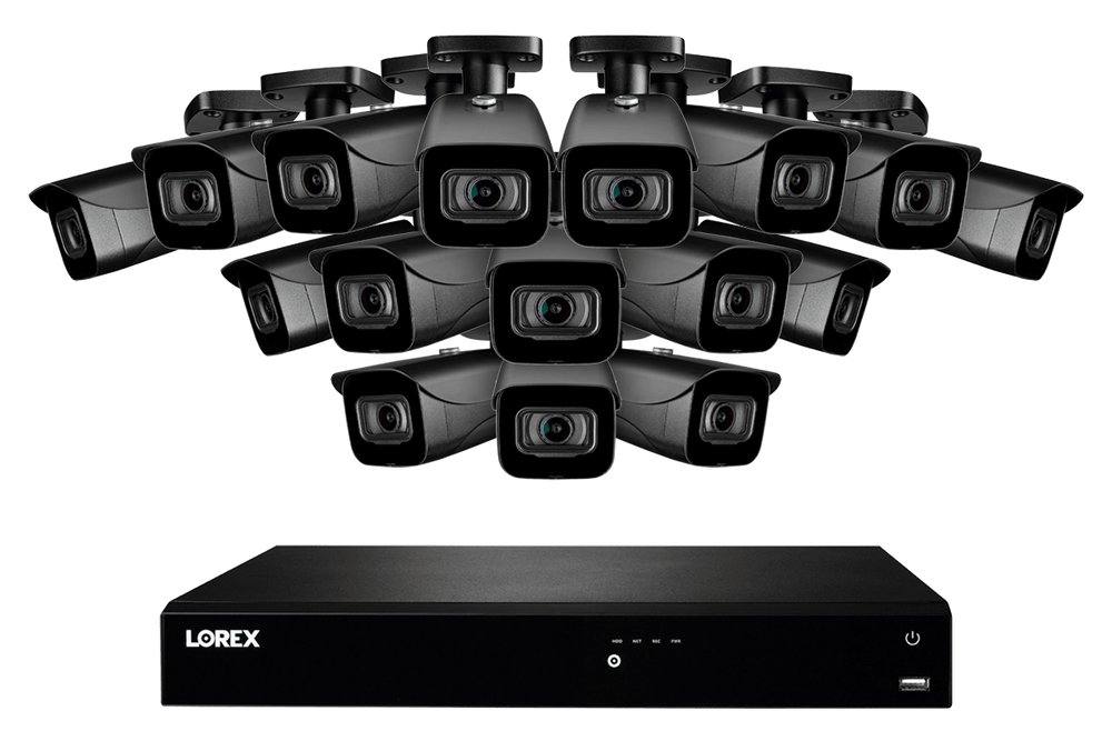 Lorex N4K3-1616BB 16-Channel NVR System with Sixteen 4K (8MP) IP Cameras Security Surveillance System New