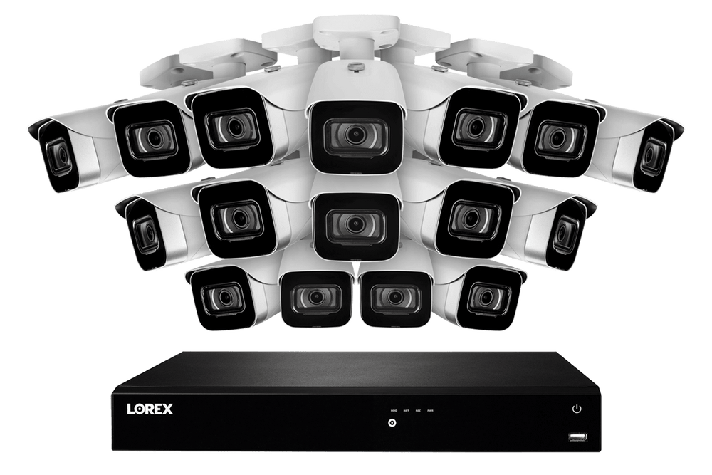 Lorex N4K3-1616WB 16-Channel Fusion NVR System with Sixteen 4K (8MP) IP Cameras Security Surveillance System New