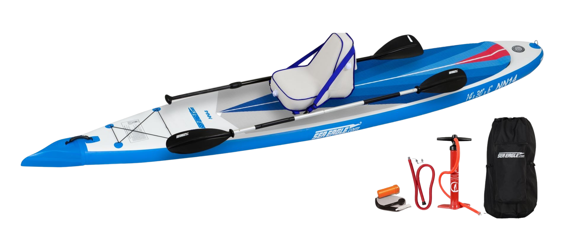 Sea Eagle NN14K_D NeedleNose 14 Inflatable Board Deluxe Package New
