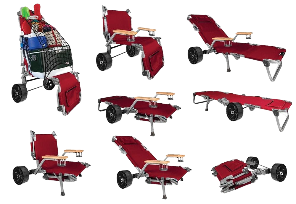 OME Gear Wanderr 5-in-1 Transforming Outdoor Recreational Cart Chair New