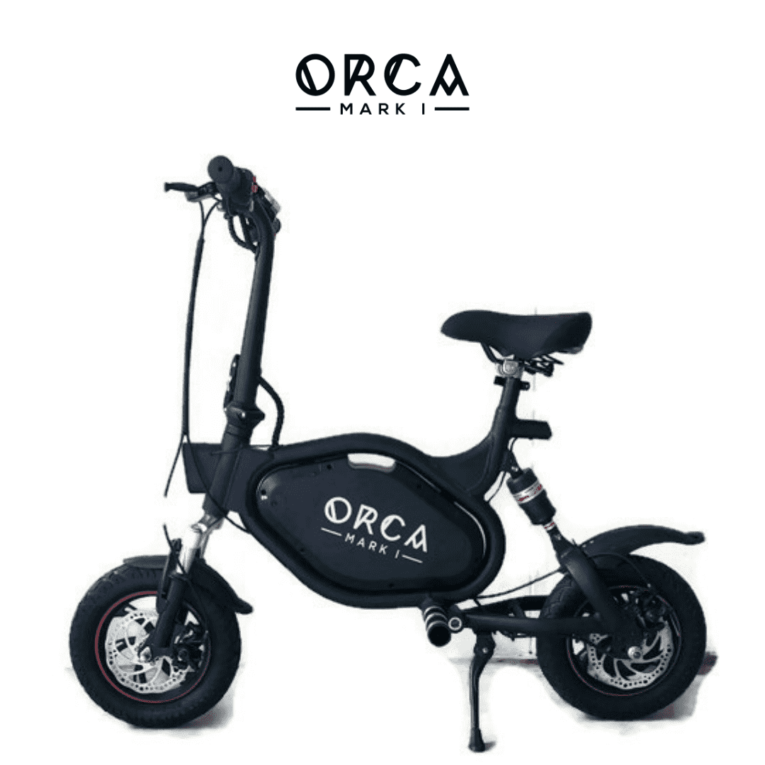 VORO ORCA Mark 48V 500W 21 MPH Foldable Seated Electric Scooter with Alarm System Black New
