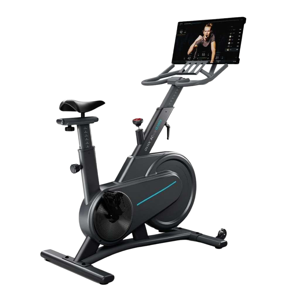 OVICX OS-EBIKE-Q200-X Stationary Exercise Bike With Immersive HD Touchscreen Display New
