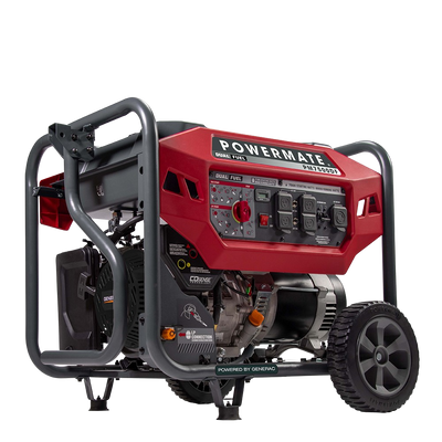 Generac/Powermate PM7500DF 6000W/7500W Recoil Start Dual Fuel Portable Generator with CO-Sense New