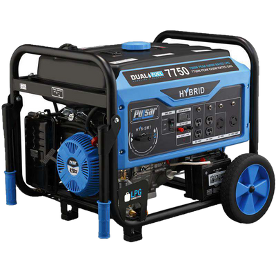 Pulsar PG7750B 6250W/7750W Dual Fuel Electric Start Portable Generator New