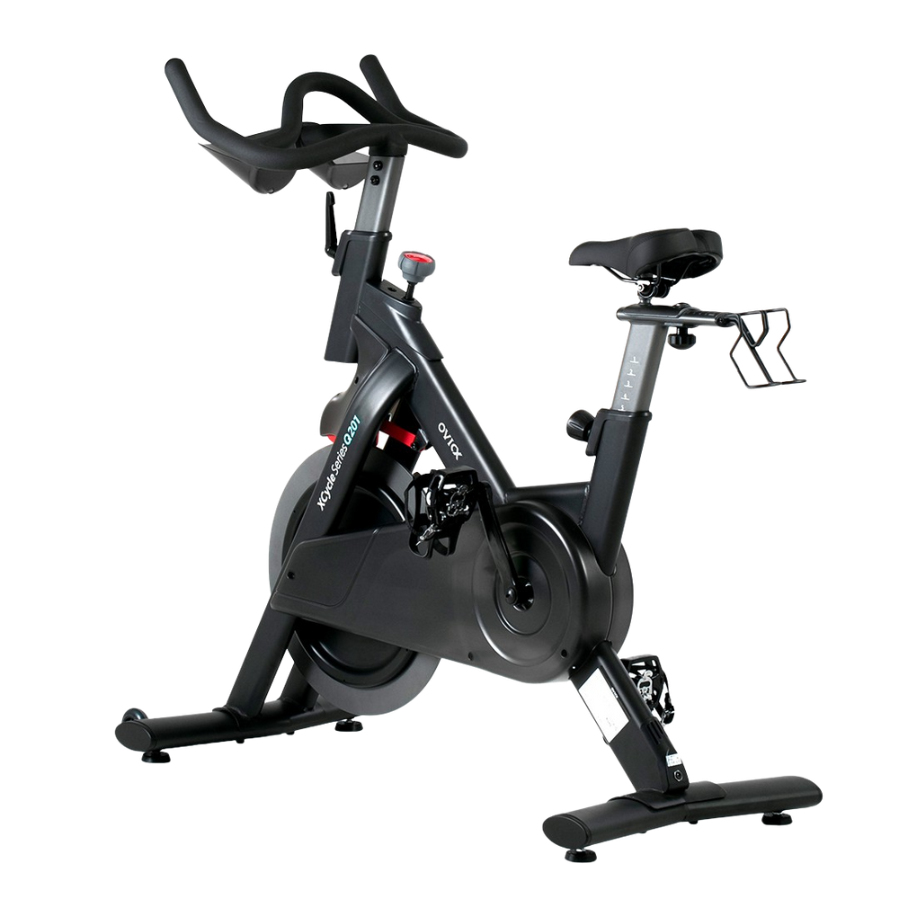 OVICX OS-EBIKE-Q201 Stationary Exercise Bike With Bluetooth Connectivity New