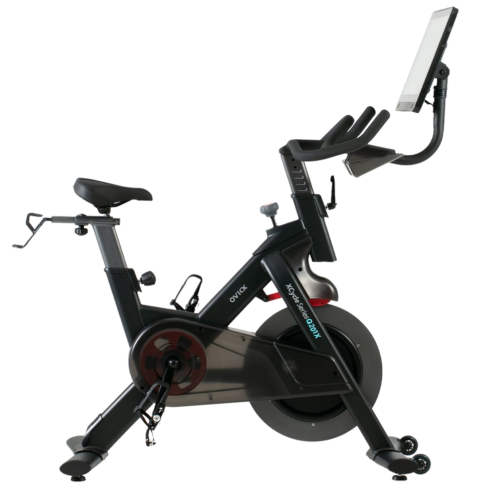 OVICX OS-EBIKE-Q201-X Stationary Exercise Bike with WIFI/Bluetooth Connectivity and Rotating Display New