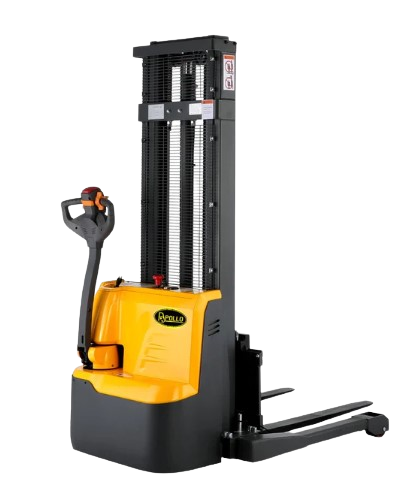 Apollolift A-3042 Powered Forklift Electric Walkie Stacker with Straddle Legs 2640 lbs. Capacity 118" Lifting New