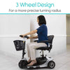 Vive Health MOB1025 3-Wheel Mobility Scooter Silver New