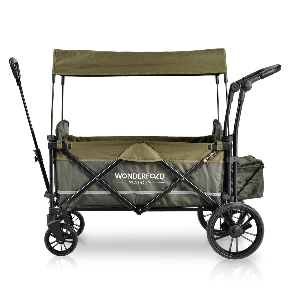 wonderfold double stroller wagon WonderFold Baby X2 Push/Pull 2-Passenger Double Stroller Wagon Green N – FactoryPure