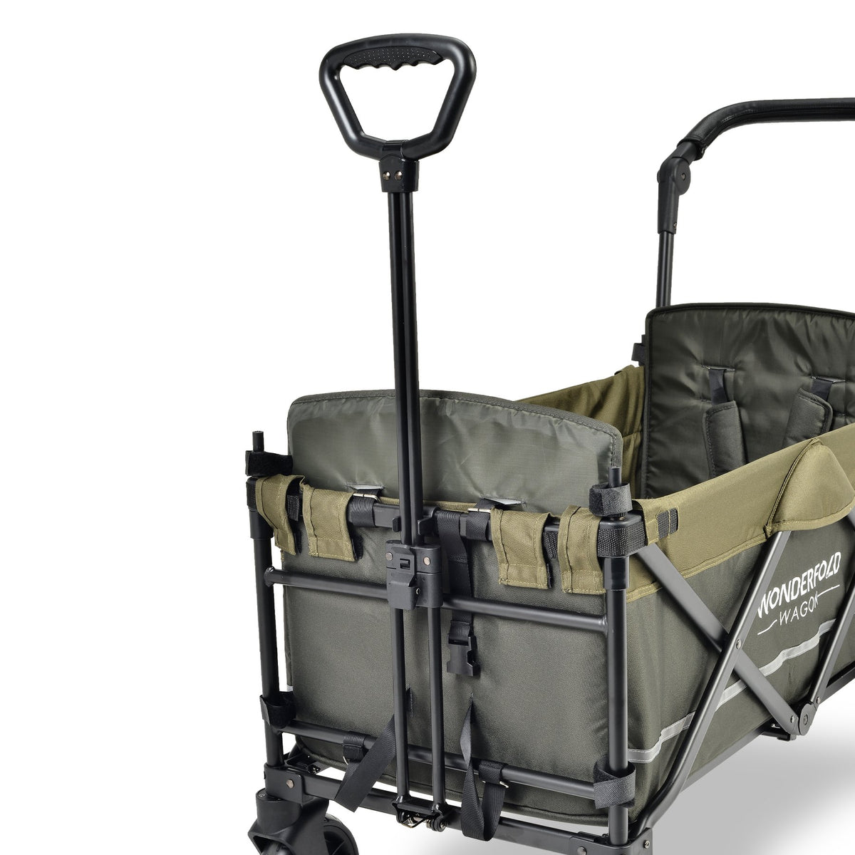WonderFold Baby X2 Push/Pull 2-Passenger Double Stroller Wagon Green New