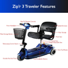New Zip'r 3 Travel Mobility Scooter Blue New