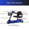 Zip'r 3 XTRA Traveler Mobility Scooter Blue New