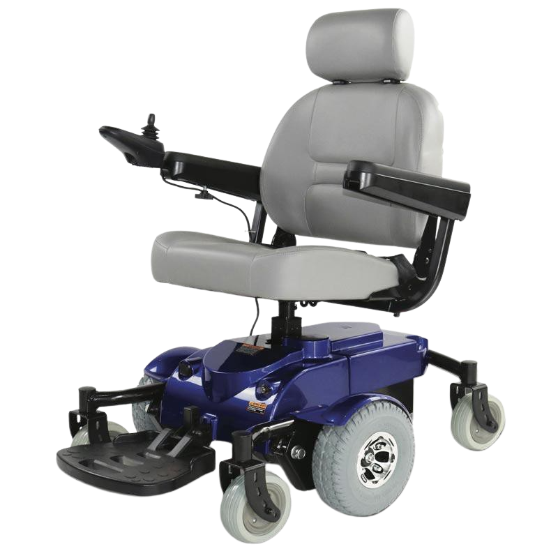 Zip'r Mantis Long Range Heavy Duty Power Wheelchair Blue New