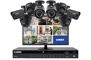 Lorex HDIP1644MDW 8 Camera 16 Channel with  24" LED Monitor Surveillance Security System New