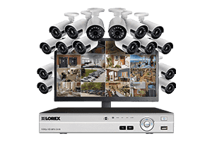 Lorex MPX1616MUW 16 Camera 16 Channel HD 1080P DVR with Widescreen Monitor Surveillance Security System New