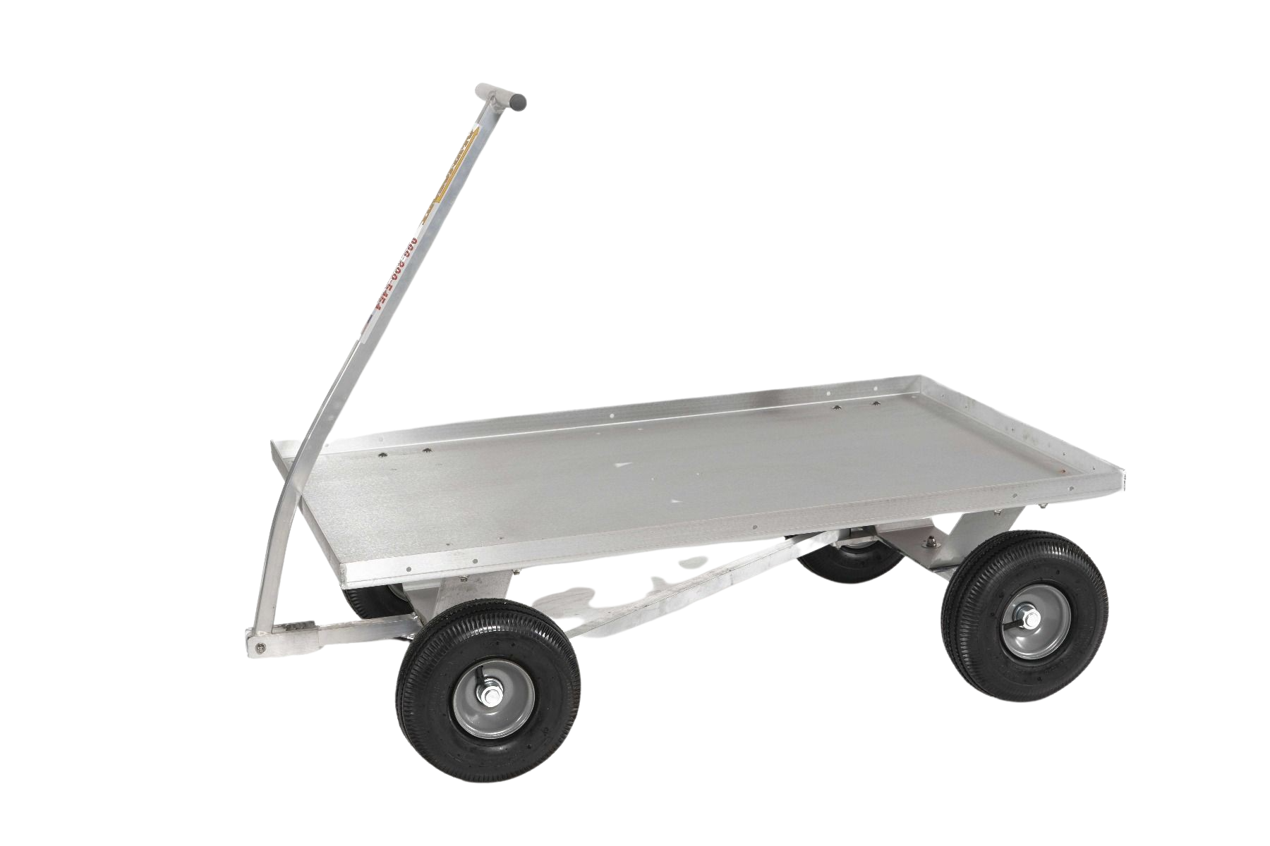 Alumacart Articulating Wagon with QUADRI-Steer Technology 45 Inch 800 Pound Capacity New