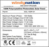 WindyNation SOK-100WP-P30L 100 Watt Solar Panel Kit With LCD Charge Controller New