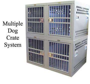 Zinger 10-DX4500-2-FD Deluxe Stationary Heavy Duty Aluminum Dog Crate Professional 4500 24"W x 30"H x 38"D Front Entry New
