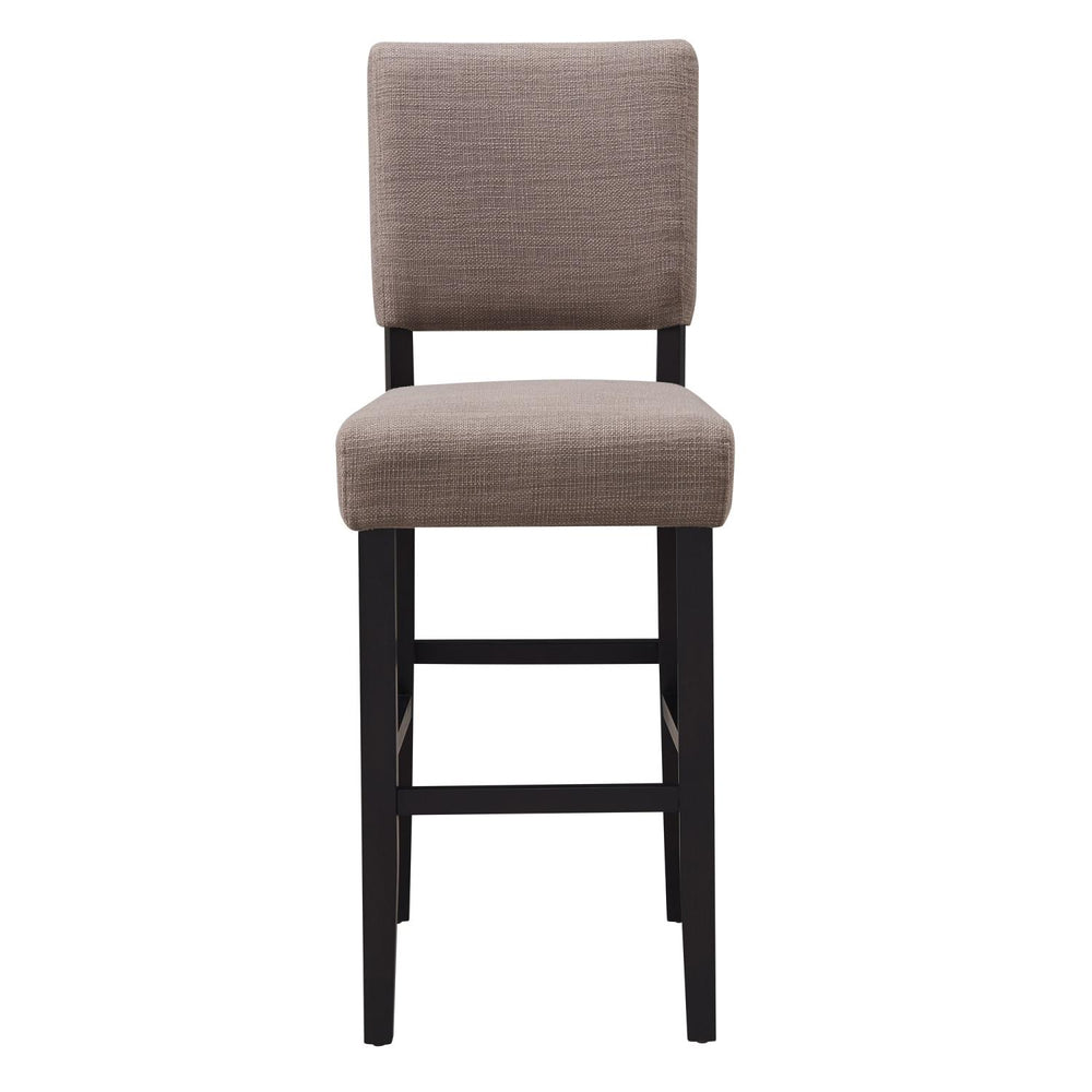 Leick Home 10087-BLKGL Bar Stool in Black and Gray Set of 2 New