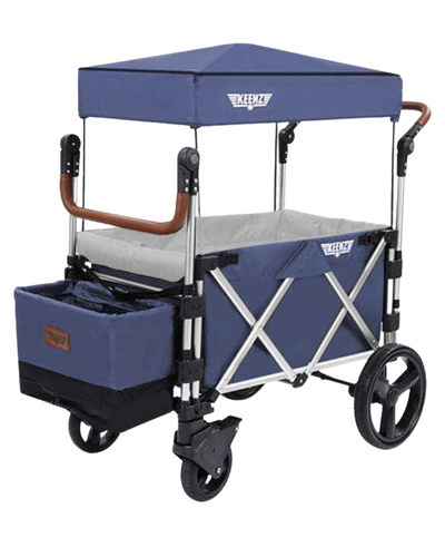 Keenz 7s 5-Point Harness Light Weight Stroller Wagon with Canopy Blue New