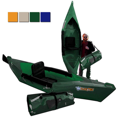 Tucktec Advanced 2020 Model 10 Ft Foldable Kayak Portable Lightweight Canoe Green New