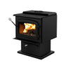 Drolet Escape 1800 EPA Certified 2,100 Sq. Ft. Wood Stove On Pedestal With Black Door New