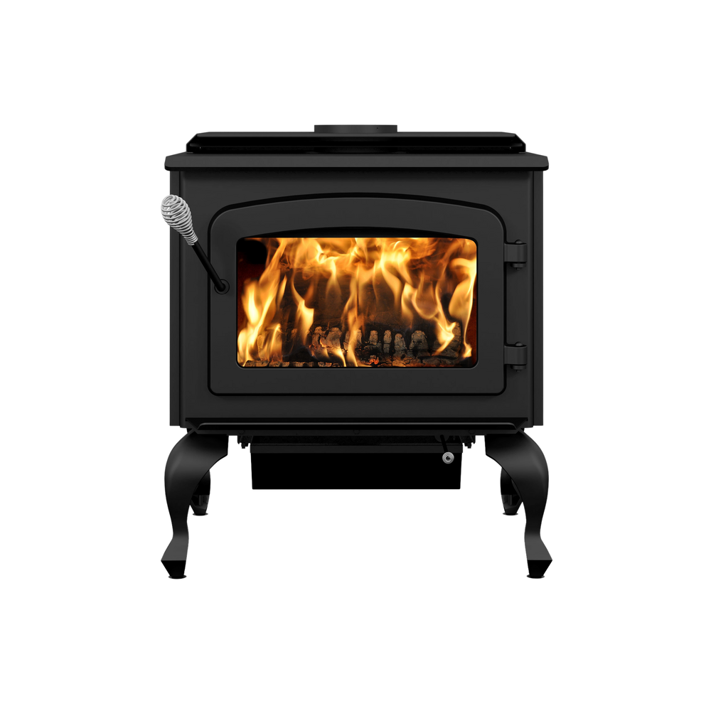 Drolet Escape 1800 EPA Certified 2,100 Sq. Ft. Wood Stove On Legs With Black Door New
