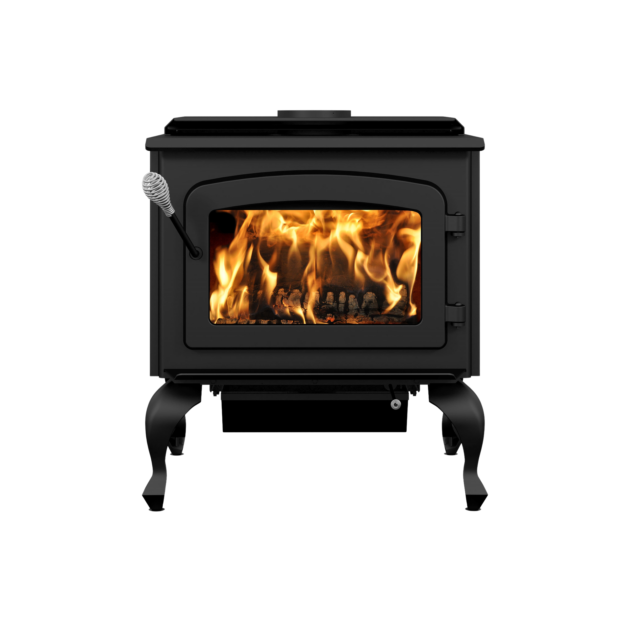 Drolet Escape 1800 EPA Certified 2,100 Sq. Ft. Wood Stove On Legs With Black Door New