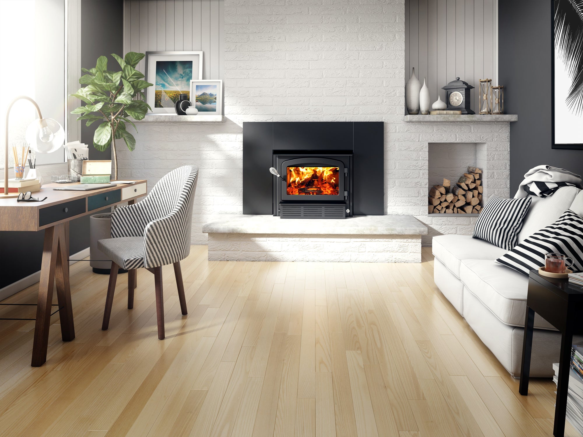 Drolet Escape 1500-I High Efficiency Wood Insert With Faceplate And Bl –  FactoryPure
