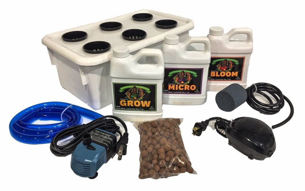 hydroponic plant kit Dealzer BuildAKit Easy Grow 4-6 Plant Hydroponics Kit for Grandma's Se – FactoryPure