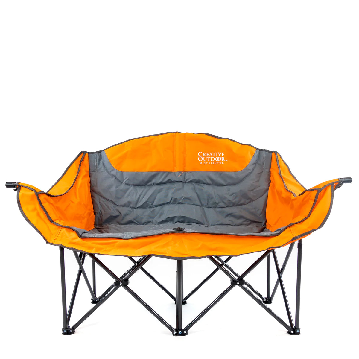 Creative Wagons 812501 Luxury Loveseat Folding Wine Chair Orange New