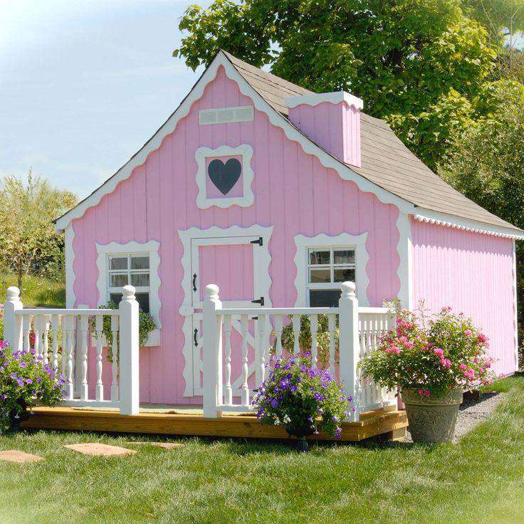 Little Cottage Company 8 ft. x 12 ft. Gingerbread Wood Playhouse DIY Kit New