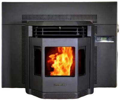 ComfortBilt HP22I 2,800 sq. ft. Pellet Stove Fireplace Insert 47 lb Hopper Capacity Black New