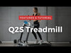OVICX OS-TMILL-Q2S-PLUS Wide Platform Q2S+ Folding Treadmill with Bluetooth Connectivity New