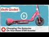 Razor E100 Sweet Pea Up to 40 Minute Run Time 10 MPH 8" Tires Electric Scooter Pink New