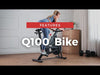 OVICX OS-EBIKE-Q100-B Magnetic Resistance Stationary Exercise Bike With Bluetooth Connectivity New