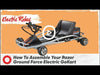Razor Ground Force Up To 45 Minute Run Time 12 MPH Electric Go Kart Black New