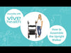 Vive Health MOB1033BLU Upright Walker Blue New