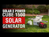 Wagan 2547 Solar ePower Cube 1500 PLUS Solar Generator New
