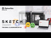 MakerBot Sketch Classroom 3D Printer 16.6" x 17" 100-400 Micron Layer Resolution Two Printer Setup New