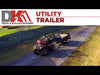 DK2 MMT5X7-DUG 1639 lb. Capacity 4.5 ft. x 7.5 ft. Drive-Up Gate Single Axle Trailer Kit New
