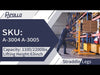Apollolift A-3004 63" Lifting Height 1100 lbs. Capacity Manual Straddle Stacker New